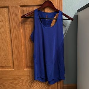 Lucy blue racer back tank